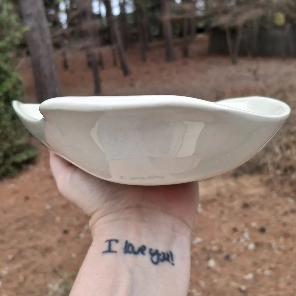 VTG Red Wing Handpainted Capistrano  Ceramic Divided Vegetable Bowl #254
